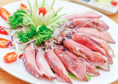 Mực hấp gừng